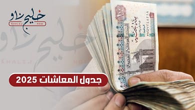 جدول المعاشات 2025